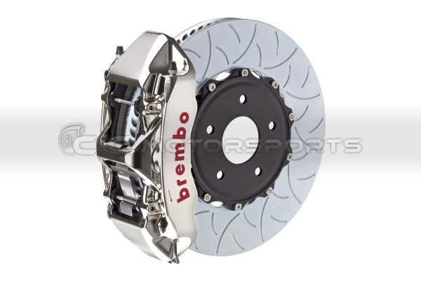 Brembo Gt-R Brakes Front - 6 Pistons Nickel Plated Calipers 380X34 2-Piece Slotted Type-3 for Supra MKIV