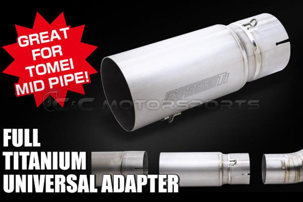 Tomei Mid Pipe to Cat Back Exhaust Adapter Expreme Ti 89.1-102.0 L200 for Supra MKIV