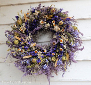 Meadow Wilflower Wreath made to order with unique wildflowers sourced locally!