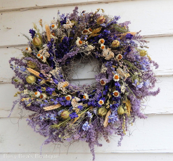 Meadow Wilflower Wreath made to order with unique wildflowers sourced locally!