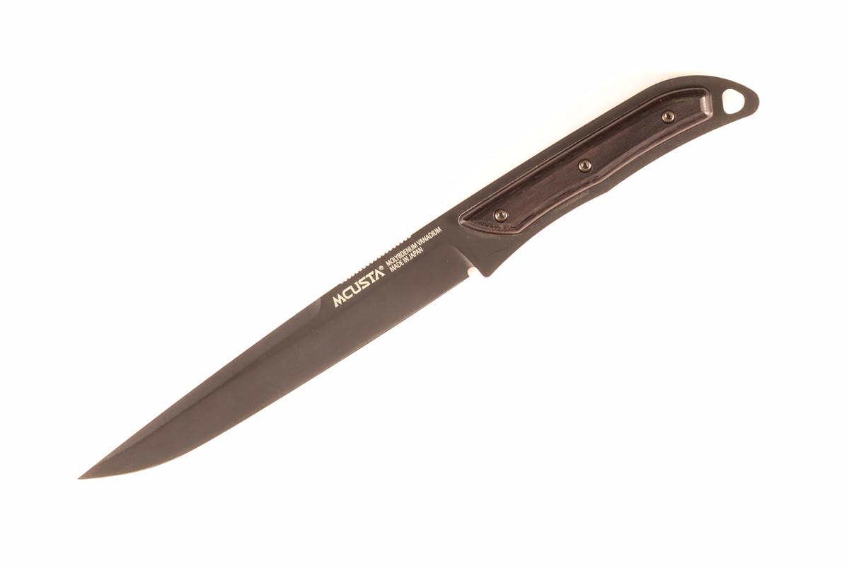 Prototype MCP-102 All Purpose Utility AUS-8A Black Handle 8.75" Fixed Blade