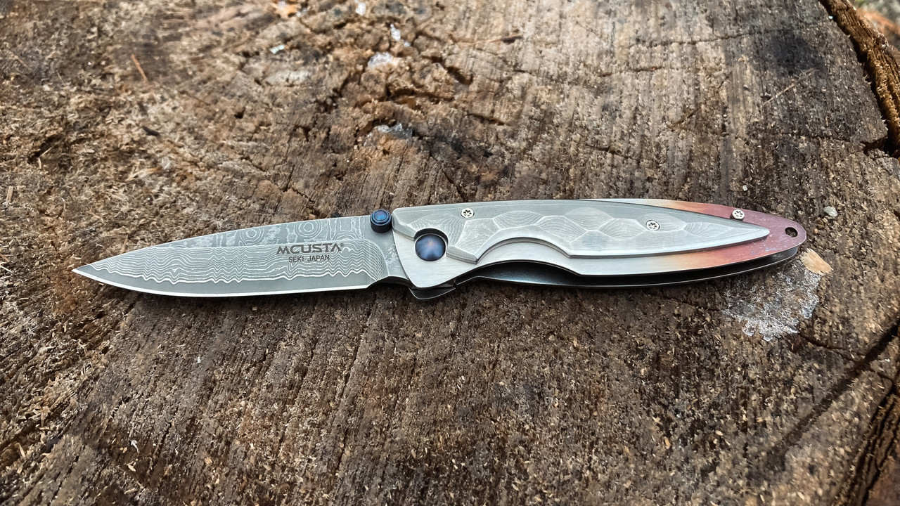 MC-31D Shinra Kasumi VG-10 Core Damascus Blade Damascus Handle 