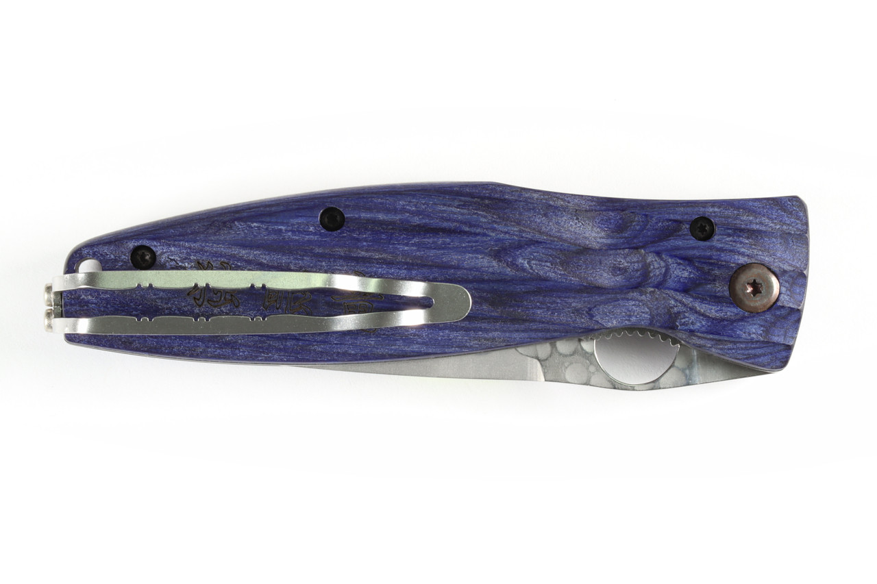 MC-186G Sengoku Date Masamune Samurai SPG2 San Mai Blue Pakkawood