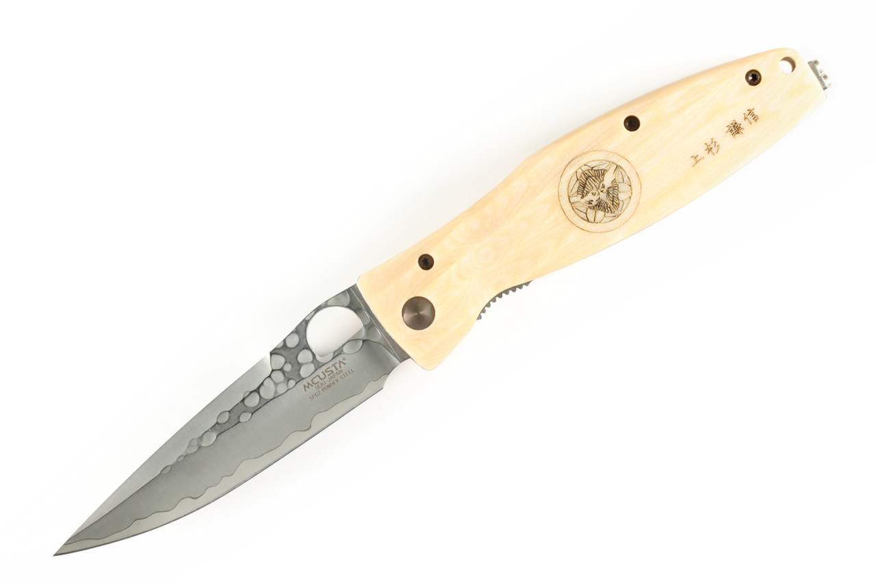 MC-185G Sengoku Uesugi Kenshin Samurai SPG2 San Mai White Micarta