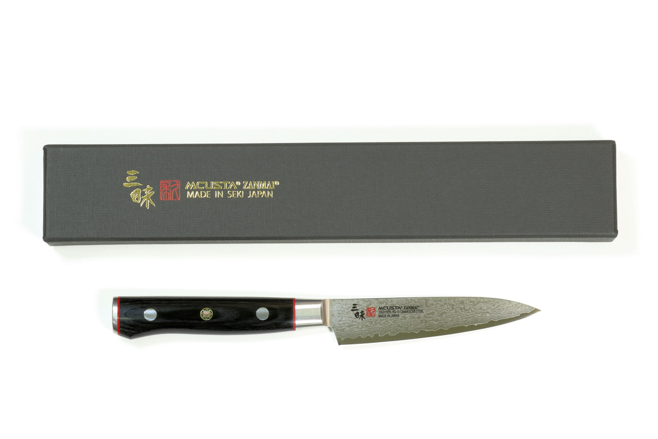 Mcusta Zanmai Classic Pro HFB-8001D Petty VG-10 Core Damascus 110mm Kitchen Cutlery Paring Knife