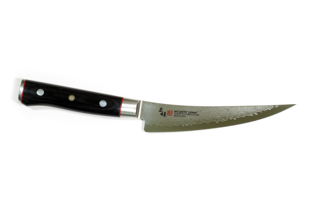 Mcusta Zanmai Classic Pro HFB-8009D VG-10 Core Damascus 165mm Kitchen Cutlery Boning Knife