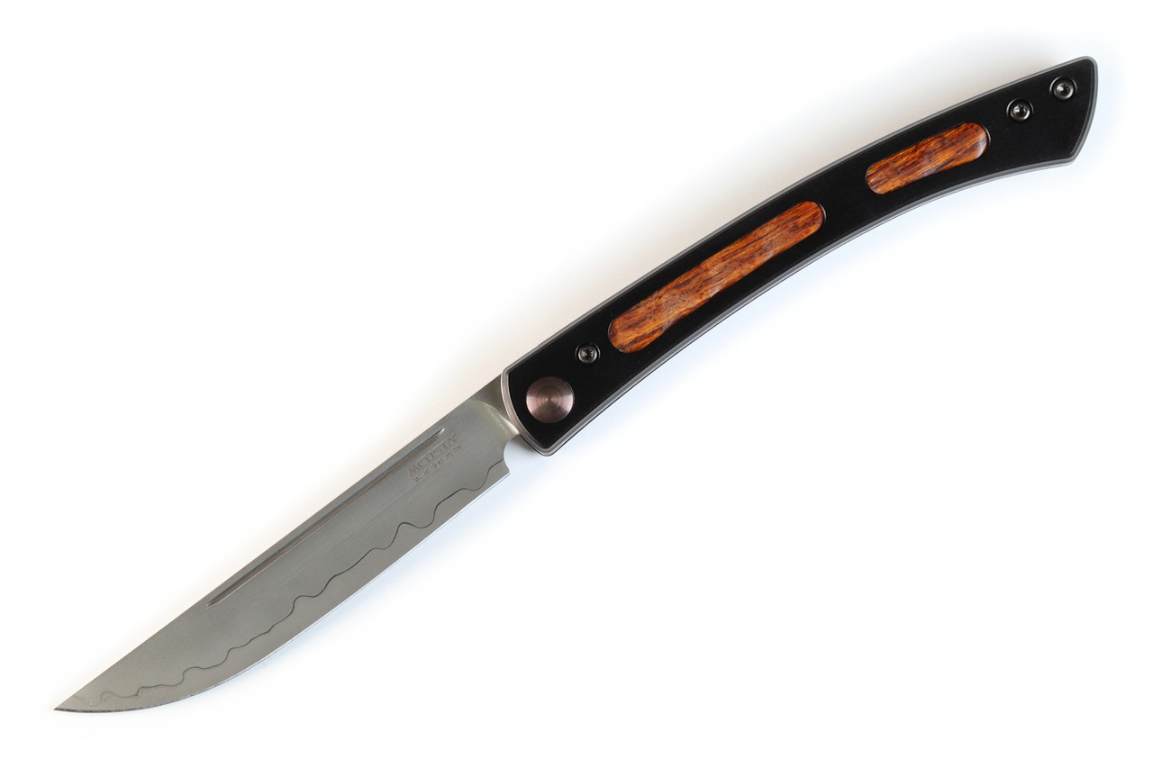 Mcusta The Executive Personal Limited Edition VG-10 Core Ironwood 4.56 Folding  Steak Knife - Mcusta USA