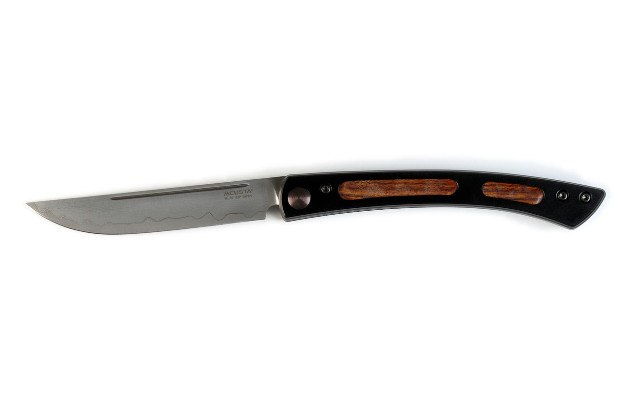 Mcusta The Executive Personal Limited Edition VG-10 Core Ironwood 4.56" Folding Steak Knife
