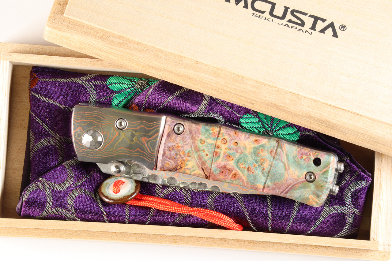MC-0145 Limited Edition SPG2 core Mokume Damascus Maple Burlwood