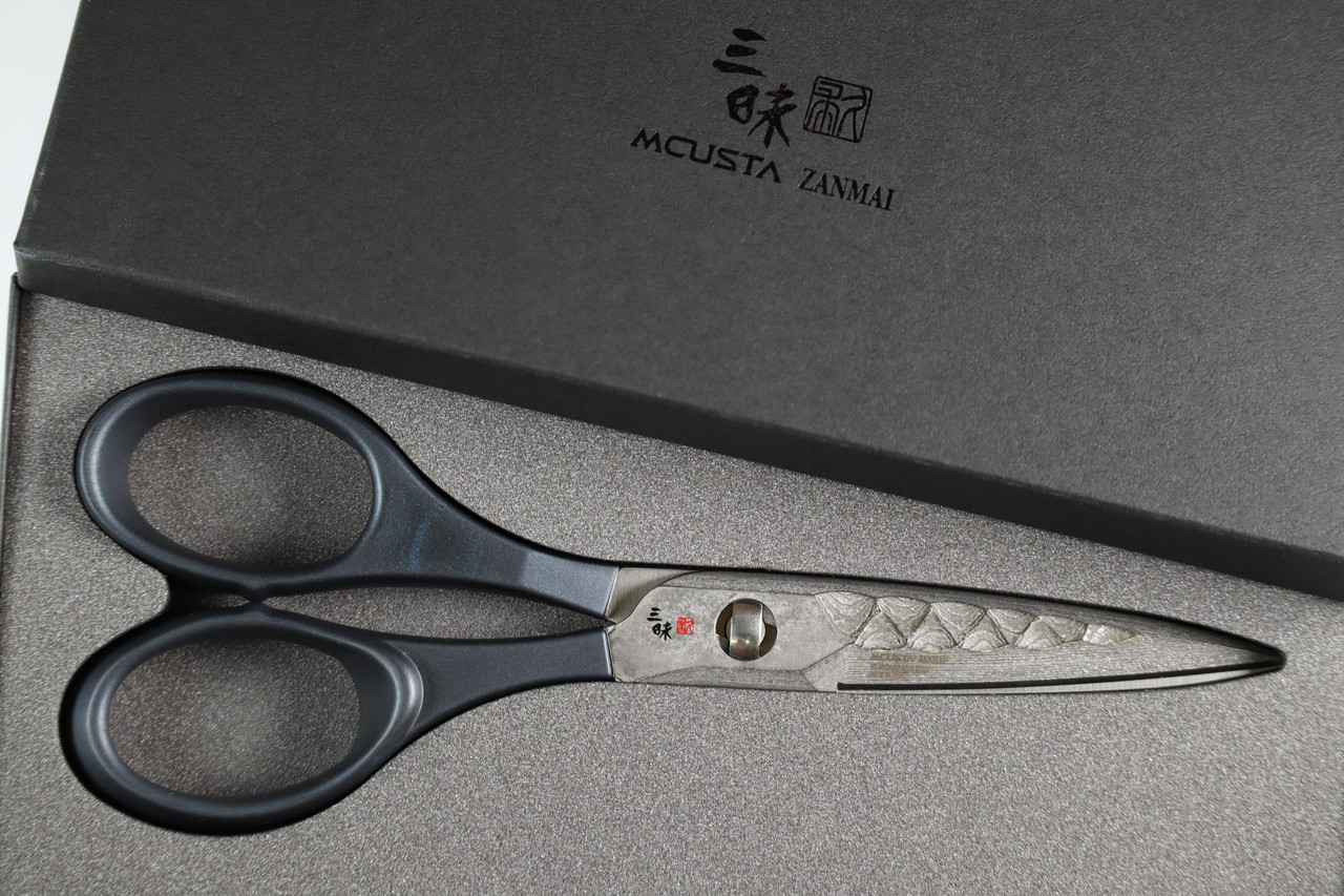 Mcusta Zanmai Tactical Scissors VG-10 Core Damascus Kitchen Shears