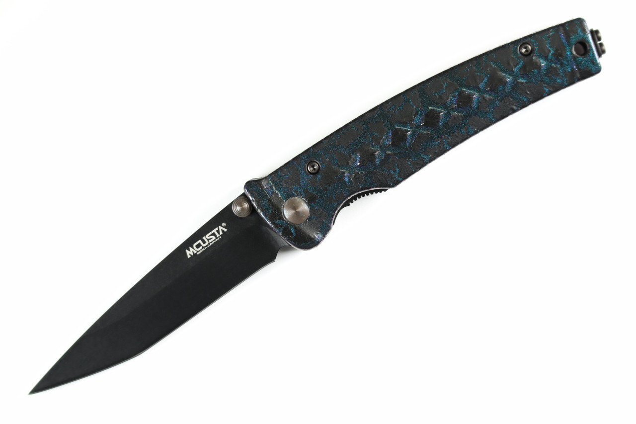 2023 Limited Edition Mcusta MC-4BC-D7 Katana VG-10 Core San Mai Black/Teal  4.25