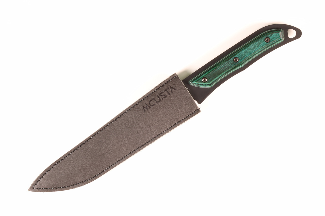 Prototype MCP-102 All Purpose Utility AUS-8A Green Handle 8.75" Fixed Blade