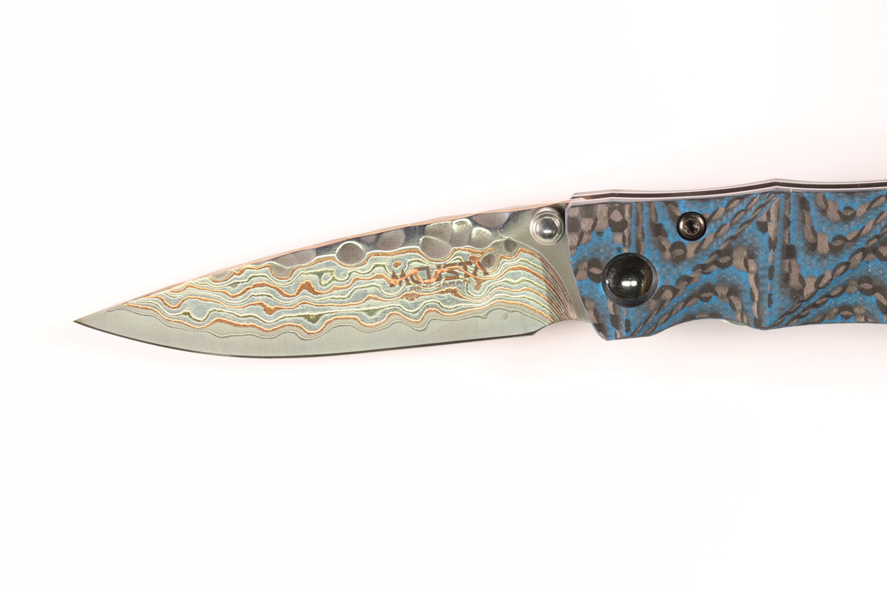 MC-33C-FGB-B 25th Anniversary Shinra Take Carbon Fiber/Blue G10 Handle