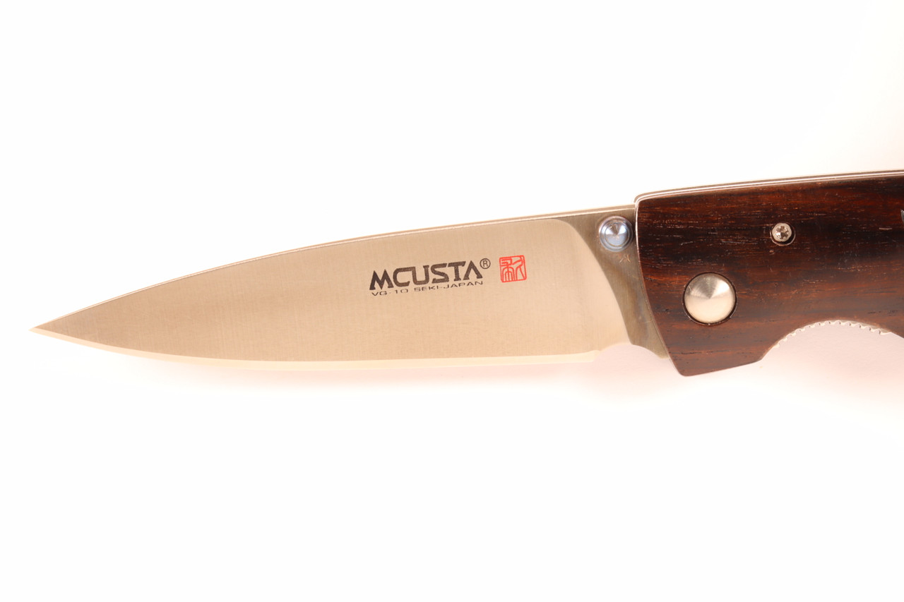 Limited Edition SN 001 Butterfly Inlay 4.3" Ebony Handle VG-10 Blade Folding Knife