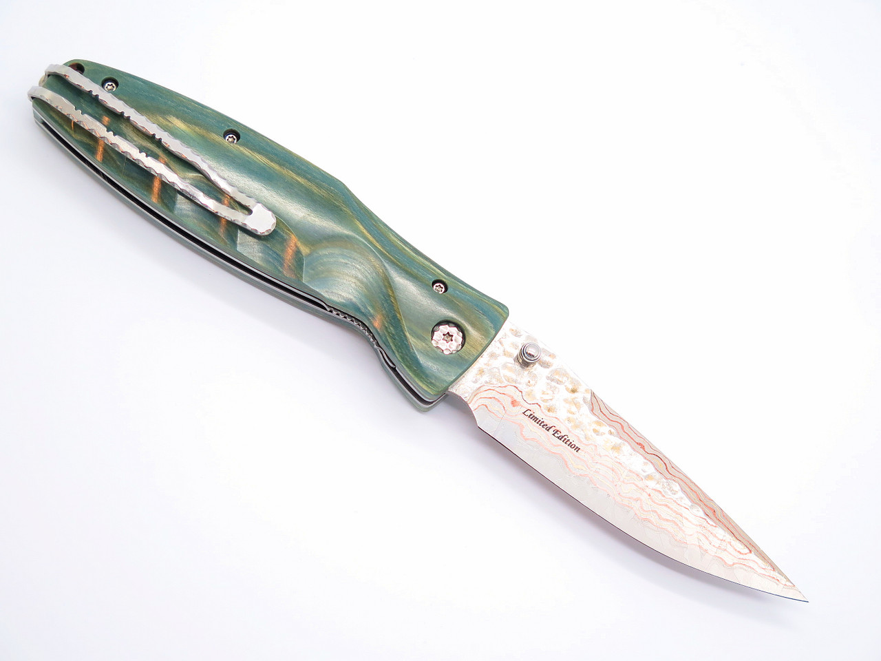 Blade Show 2026 Custom 1/1 MC-188RD SPG2 Jade Wood 4.625" Folding Knife