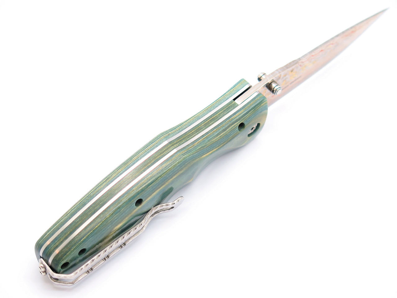 Blade Show 2026 Custom 1/1 MC-188RD SPG2 Jade Wood 4.625" Folding Knife