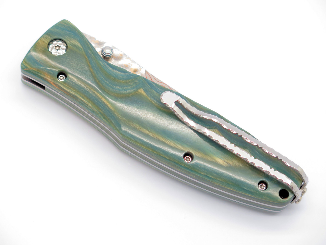 Blade Show 2026 Custom 1/1 MC-188RD SPG2 Jade Wood 4.625" Folding Knife
