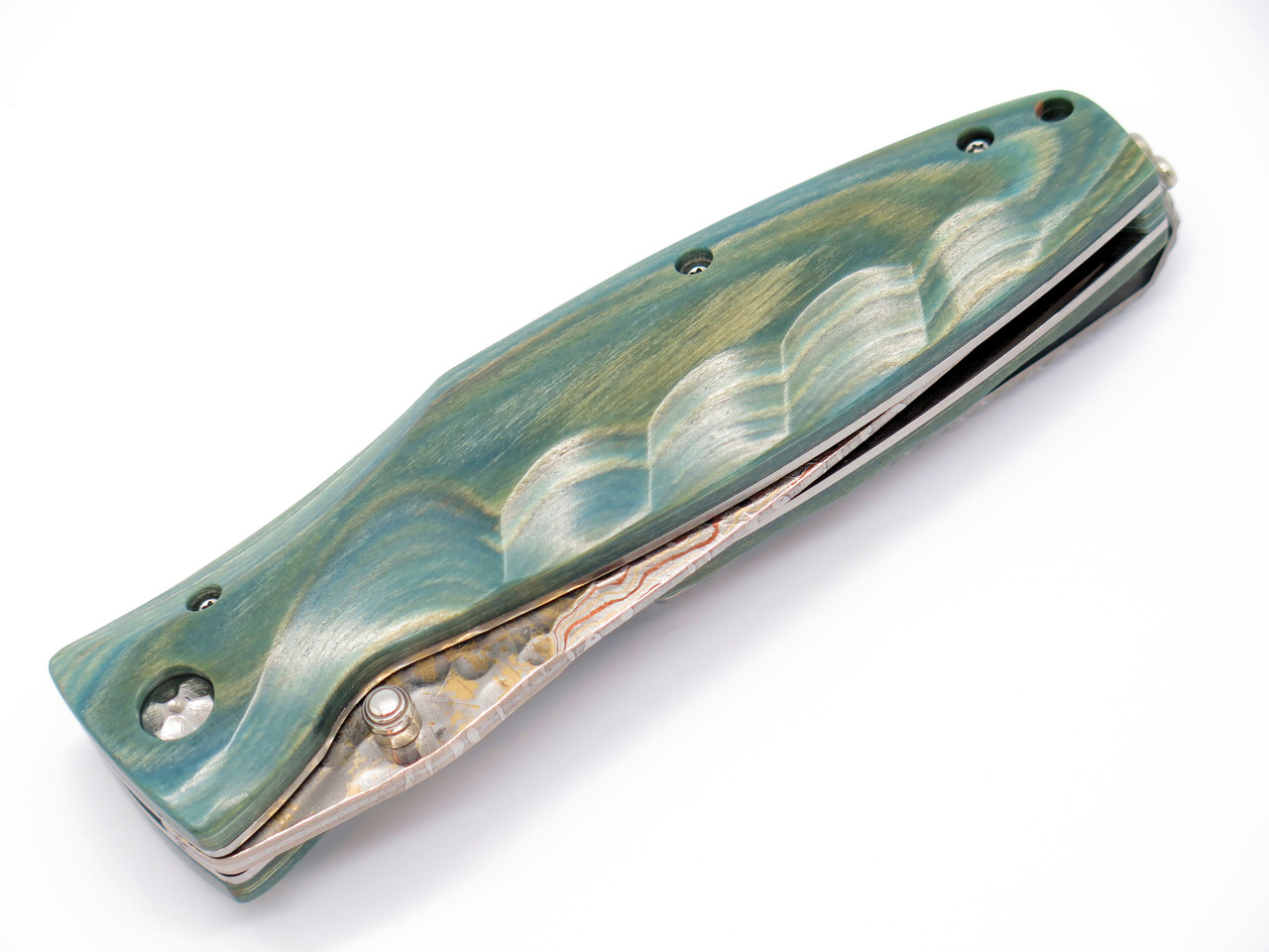Blade Show 2026 Custom 1/1 MC-188RD SPG2 Jade Wood 4.625" Folding Knife