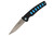Mcusta MC-41C Katana VG-10 Core San Mai Black/Blue Anodized Aluminum 4.25" Folding knife