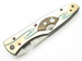 Platinum Label Limited Edition "Shiki" Four Seasons Folder SPG2 Core San Mai Brass with wood inlay 4.75" Folding knife