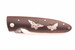 Limited Edition SN 001 Butterfly Inlay 4.3" Ebony Handle Damascus Blade Folding Knife