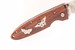 Limited Edition SN 001 Butterfly Inlay 4.3" Cocobolo Handle Damascus Blade Folding Knife