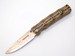 Blade Show 2026 Custom 1/1 Tan Bamboo Handle Rainbow Damascus