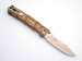 Blade Show 2026 Custom 1/1 Tan Bamboo Handle Rainbow Damascus