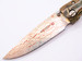 Blade Show 2026 Custom 1/1 Tan Bamboo Handle Rainbow Damascus
