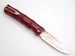 Blade Show 2026 Custom 1/1 Red Bamboo Handle Rainbow Damascus