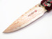 Blade Show 2026 Custom 1/1 Red Bamboo Handle Rainbow Damascus
