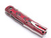 Blade Show 2026 Custom 1/1 Red Bamboo Handle Rainbow Damascus