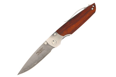 MC-0143G Shinra Mixture Teana SPG2 San Mai Ironwood 3.87" Folding Knife