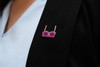 Pink Bra Pin Badge 