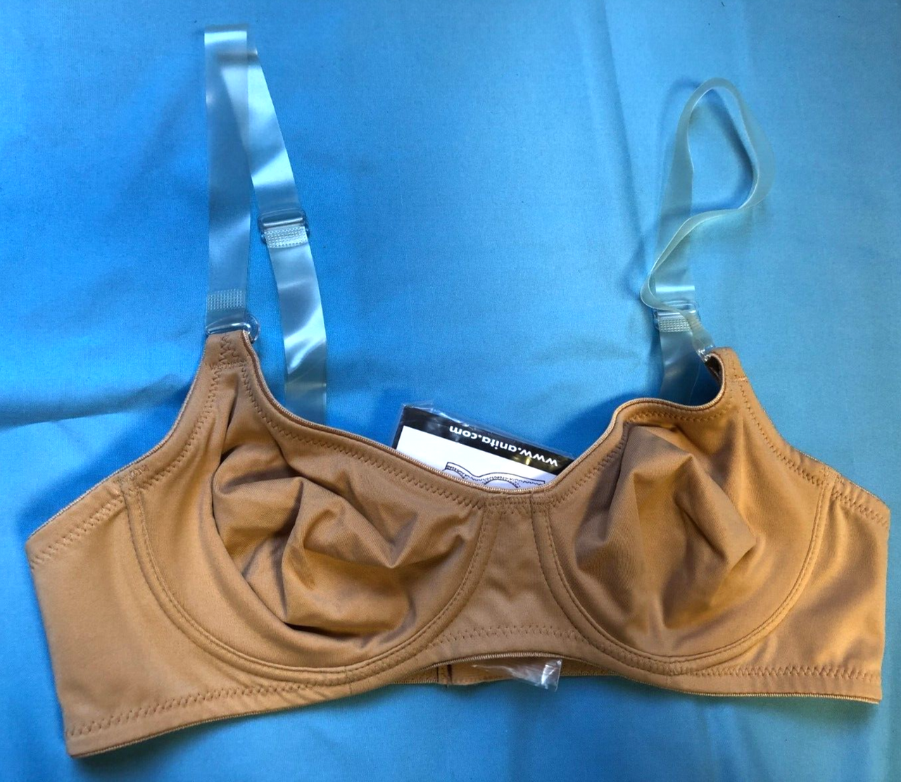 Rosa Faia Bra 32B Nude Duo Straps Twin 5483 Underwired Double Layer Moulded  BNWT
