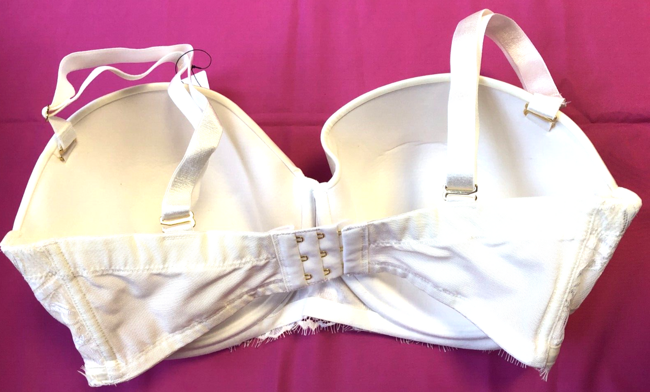 Ultimo Eternita Bra 34FF Ivory Multiway Balcony Underwired Padded