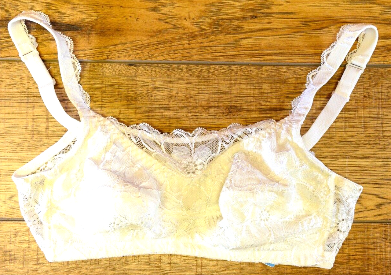 Anita Care Mastectomy Bra 32B White Twin Pockets Non-Wired Abra 5381X BNWT  - Against Breast Cancer