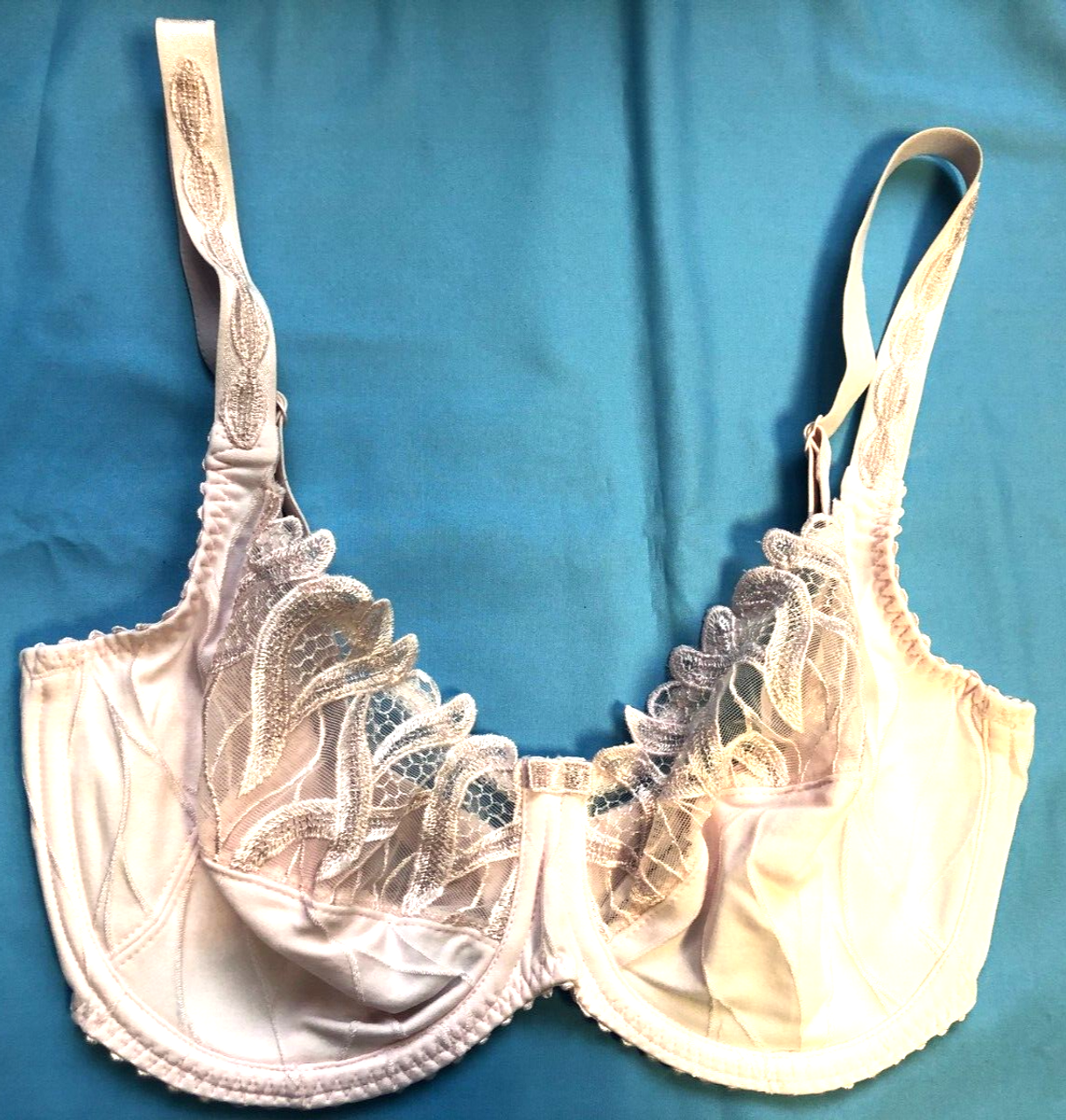 Louisa Bracq Bra 32E Pale Pink Full Cup Underwired Non Padded 47701 BNWT