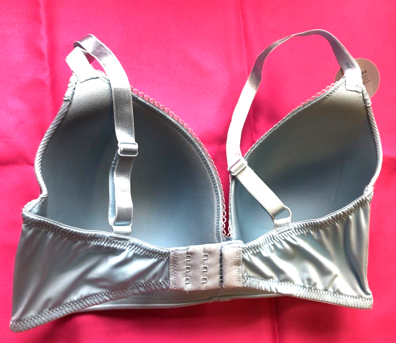Bra 34DD Light Blue Non-Wired Moulded Plunge by F&F New + Tags