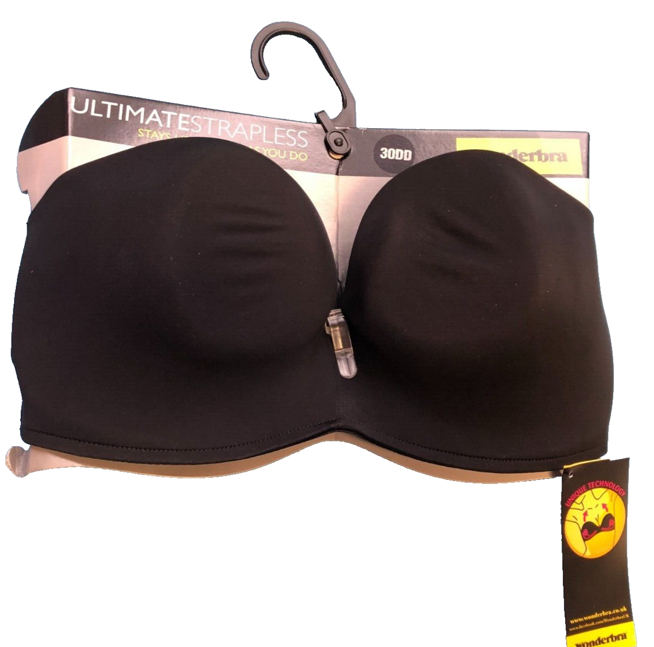 Womens Wonderbra Ultimate Strapless Bra - Black