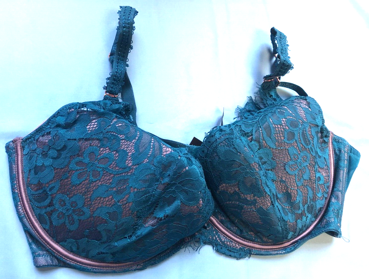 Ann Summers Effortless Glamour padded Blue Lilac Plunge Bra Size