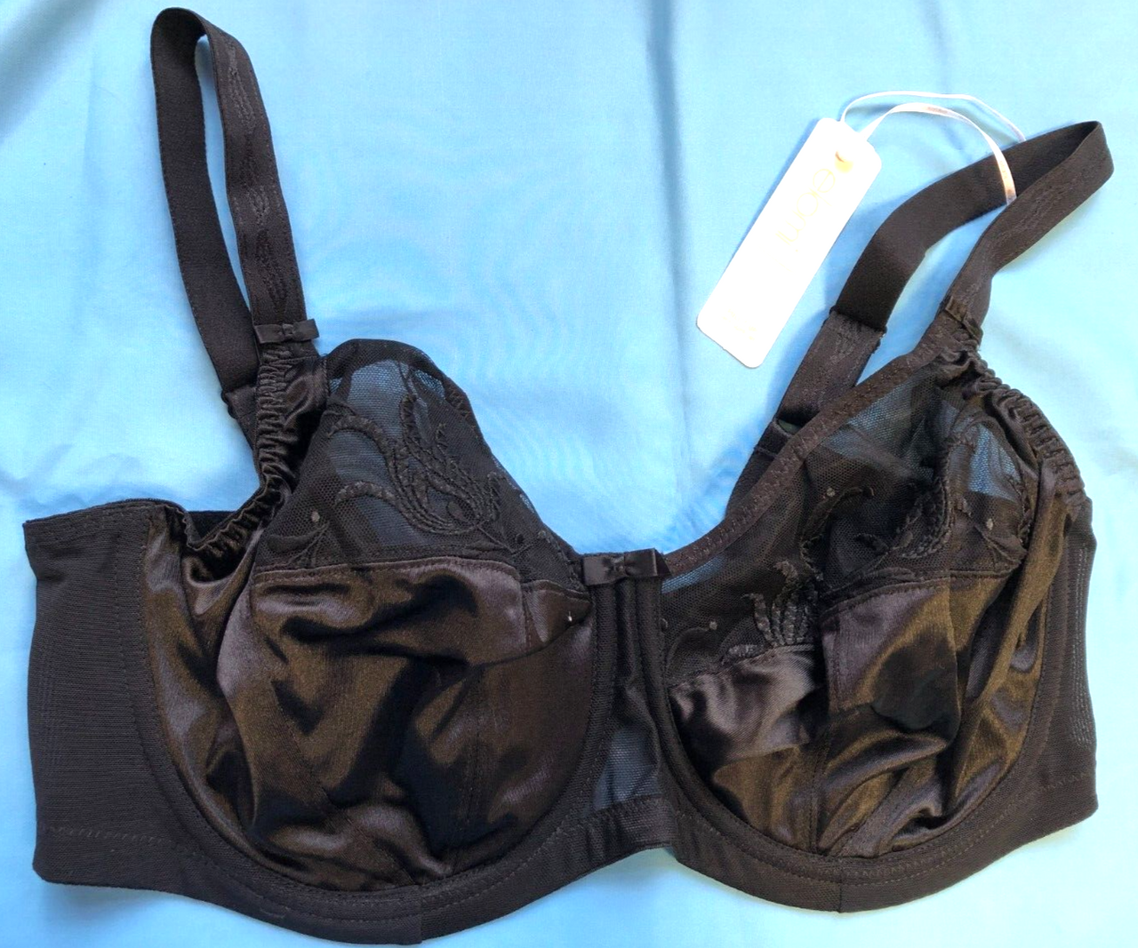 Elomi Bra 36E Black Caitlyn EL8030 Full Cup Underwired Non Padded New with  Tags