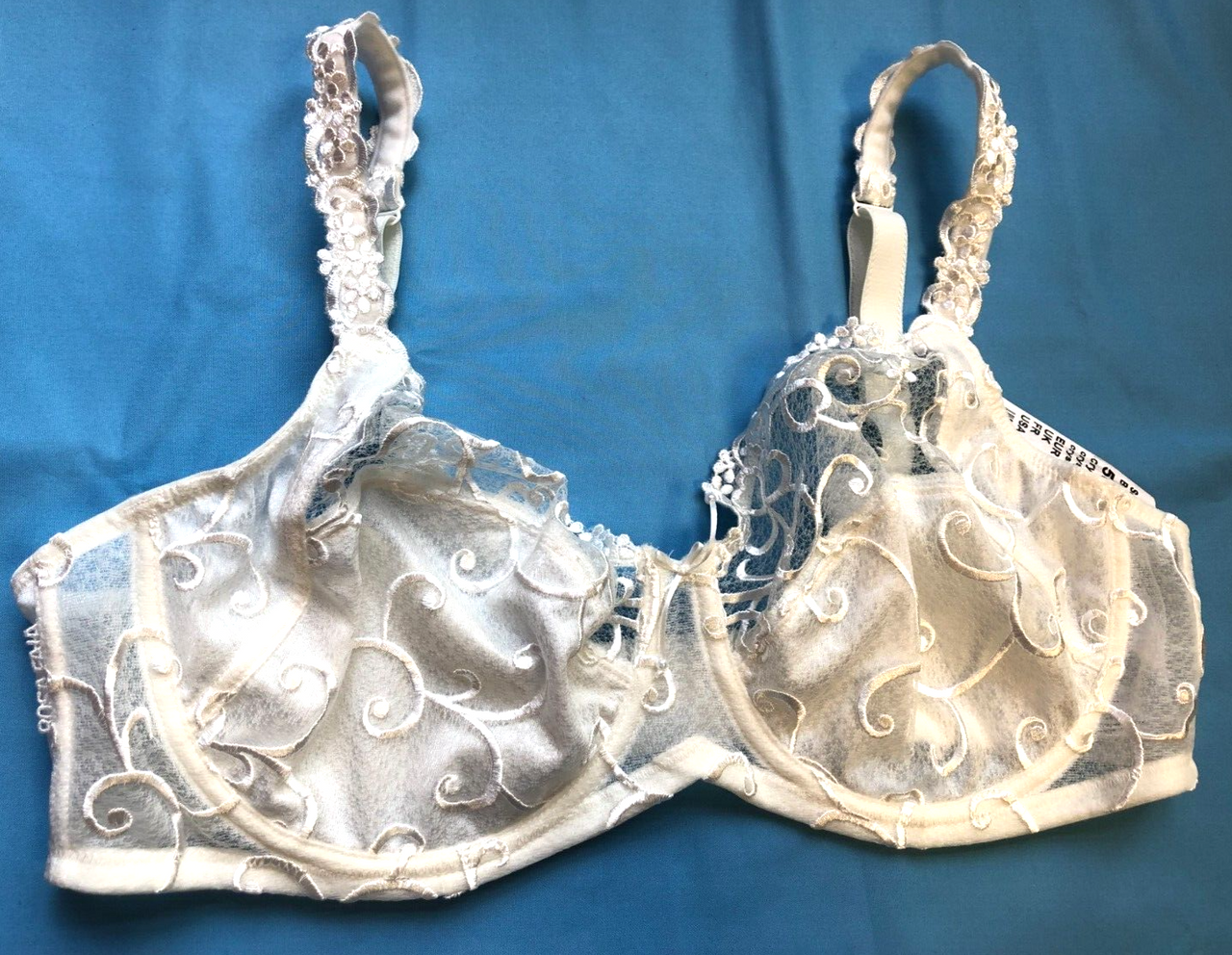 Rosa Faia Bra 38C Ivory Full Cup Underwired Non Padded Serie Vanella 5660  BNWT - Against Breast Cancer