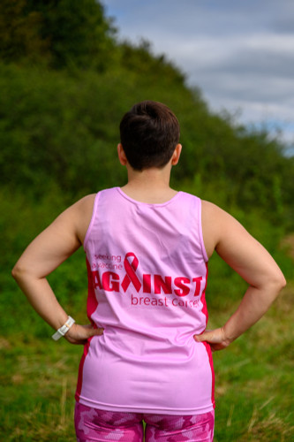 Against Breast Cancer Running Vest - Pale Pink