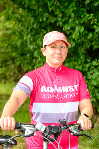 Against Breast Cancer Pink Cycling Jersey - Regular Fit