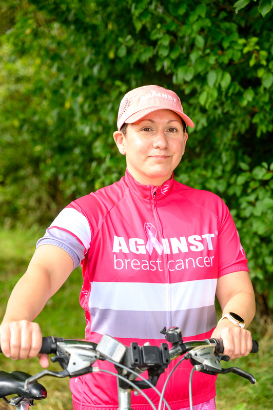 Against Breast Cancer Pink Cycling Jersey - Regular Fit