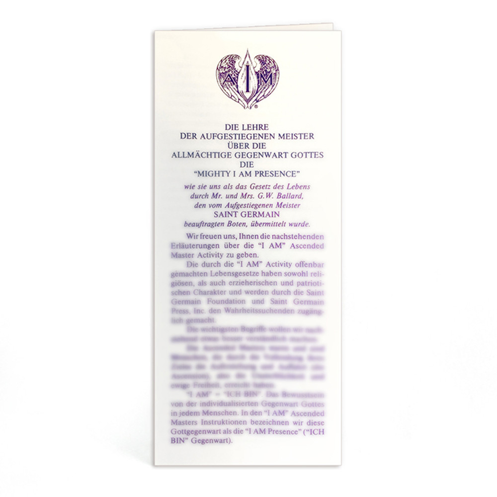 Ascended Master Instruction German - 10 pk