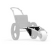 All-Terrain  and Beach Hippocampe wheelchair (FIXED HEIGHT and RECLINING BACKREST)