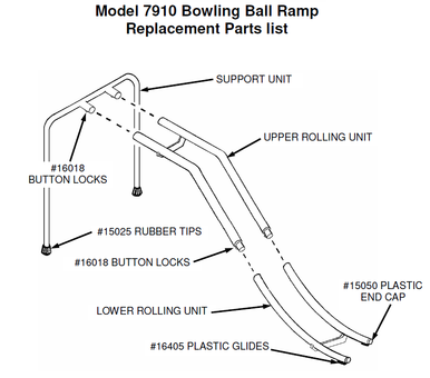 Bow Ramp Lock SNAP BUTTON LOCK for Bowling Ball Ramp