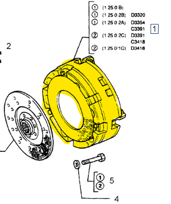 1930988 CLUTCH & DISC ASSY